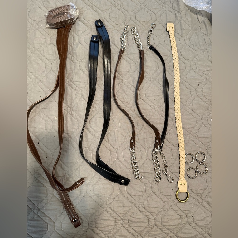 Miche purse strap Set - Brown, Black, Cream